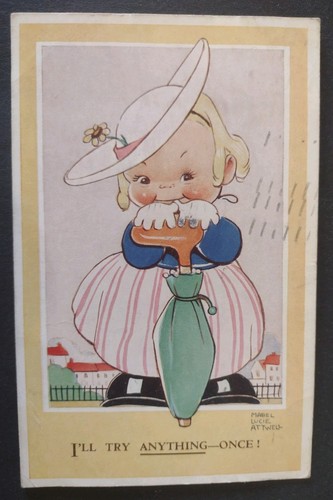 Mabel lucie attwell postcard - mabel,