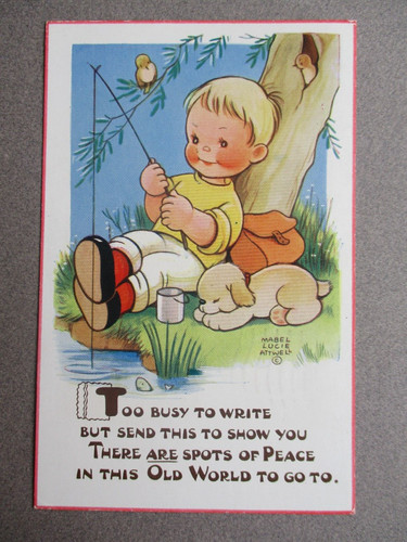 Mabel lucie attwell postcard - mabel,