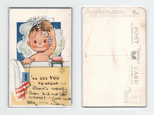 Vintage postcard mabel - vintage, lucie